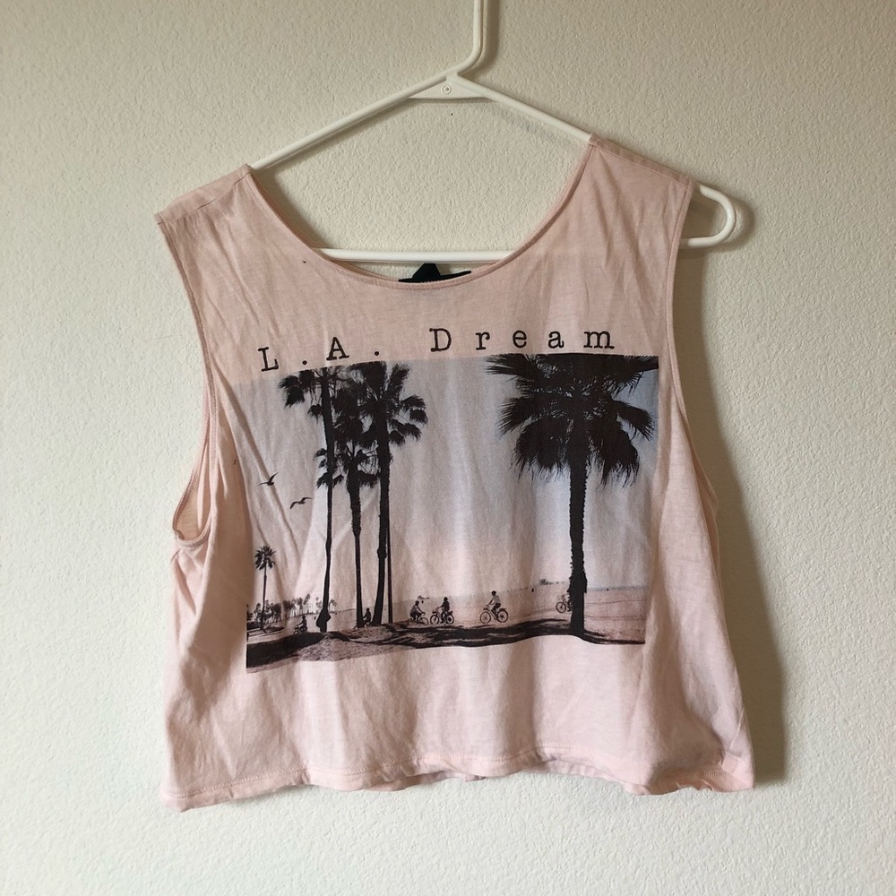 Open back, graphic tank